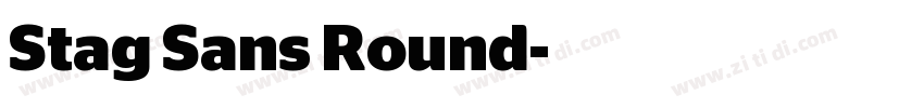 Stag Sans Round字体转换